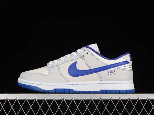 All categories Nk SB Dunk Series Nk SB Dunk Low Low-top sneakers Nk SB Dunk Low GS "Ivory Hyper Royal" Beige Blue 3M Reflective Dunk Series low-top casual sports skateboard shoes FB1841-110